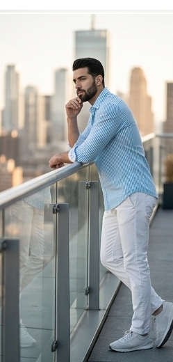 The Azure Stripe Shirt