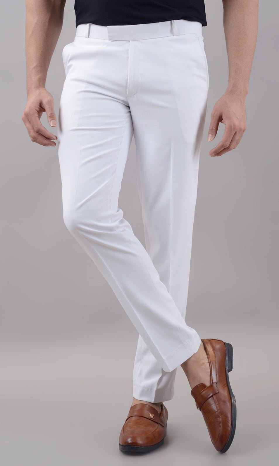 The Pristine Zenith: Mid - Rise Architectural Formal Trouser - Dressthetic