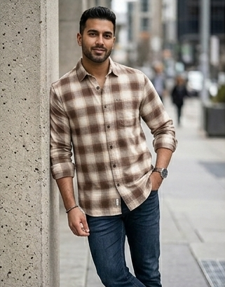 The Earth-Tone Plaid Shirt