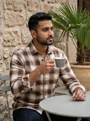 The Earth-Tone Plaid Shirt