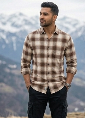 The Earth-Tone Plaid Shirt