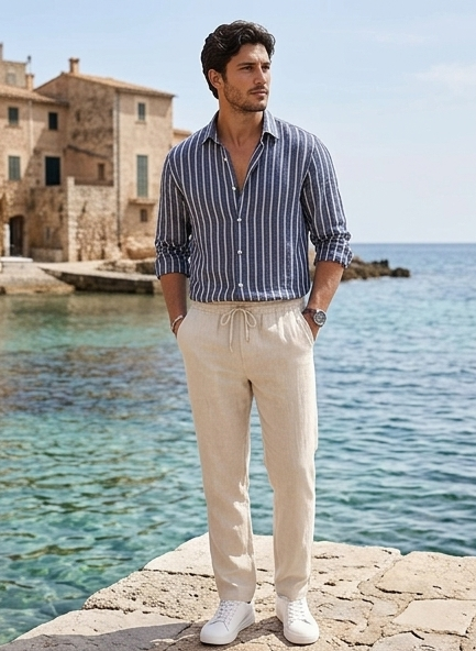 Tuscan Nomad Linen Pant