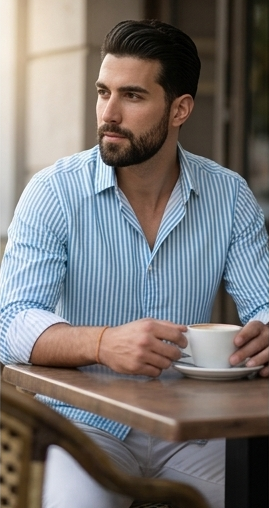 The Azure Stripe Shirt