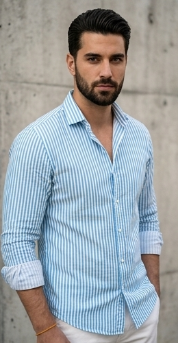 The Azure Stripe Shirt