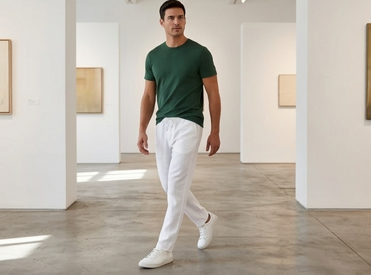Mediterranean Breeze Linen Pant