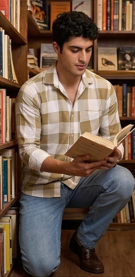 Olive Plaid Shirt