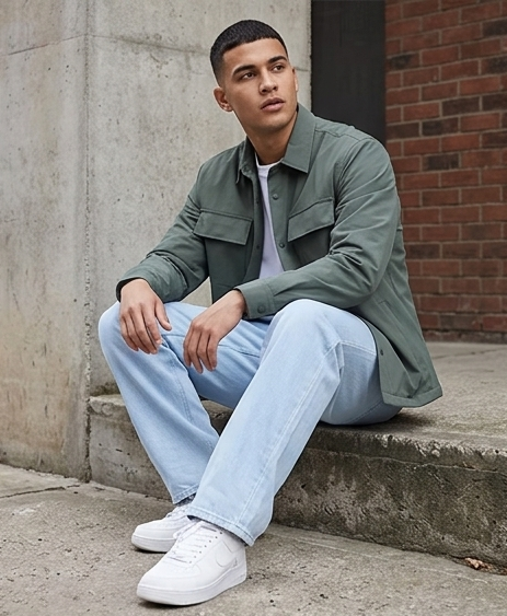 The Urban Silhouette Baggy Jeans: Premium Light-Wash Relaxed Denim