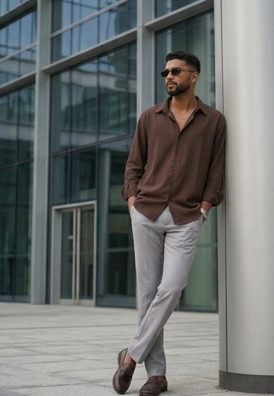 Earth-Tone Shirt