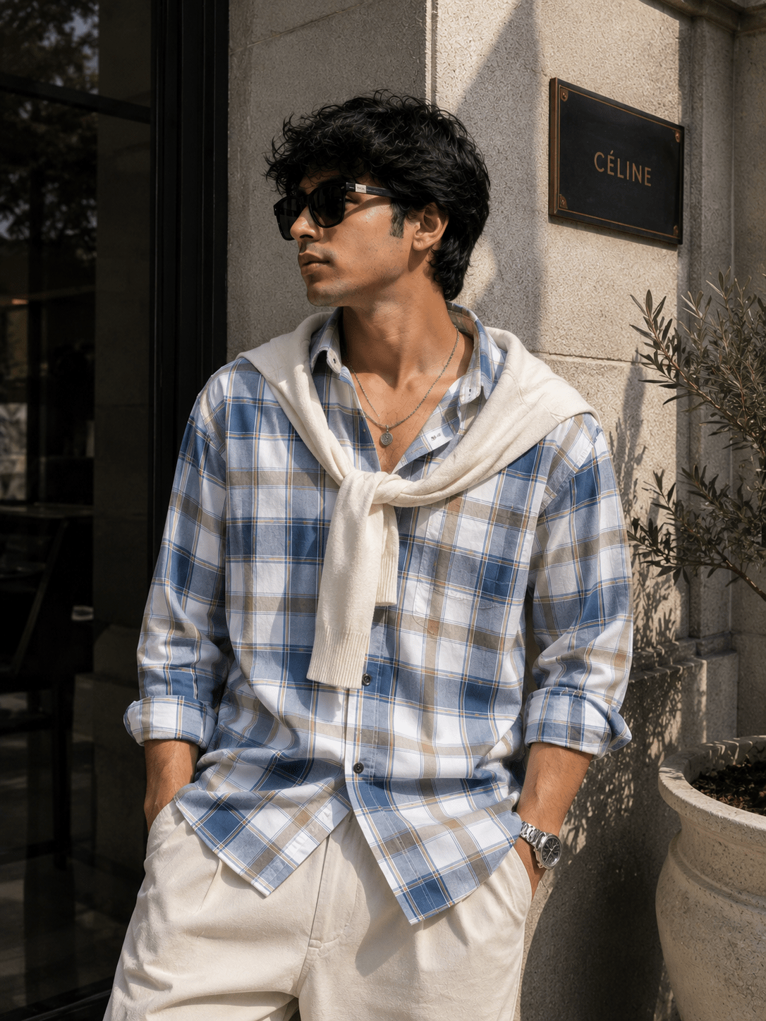Coastal Plaid Shirt - Dressthetic
