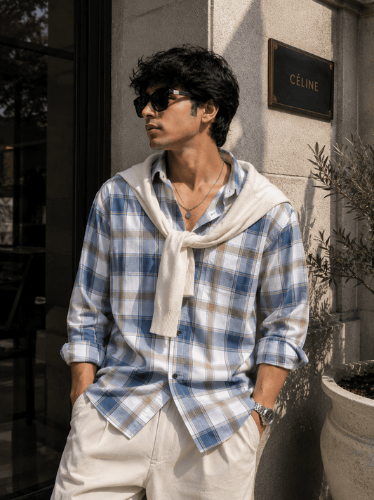 Coastal Plaid Shirt - Dressthetic
