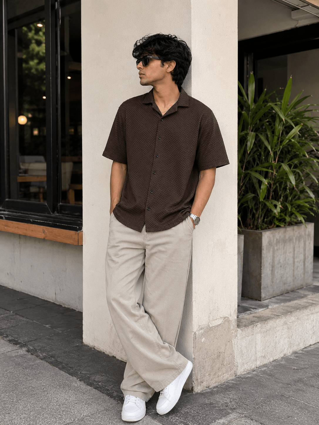 Earth-Tone Shirt - Dressthetic