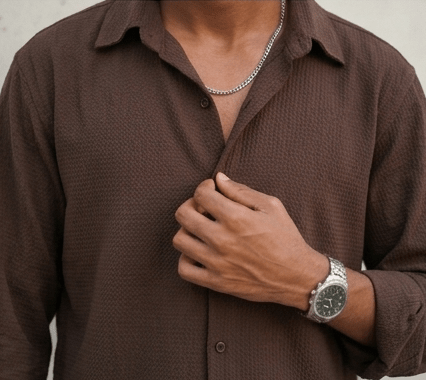 Earth-Tone Shirt - Dressthetic