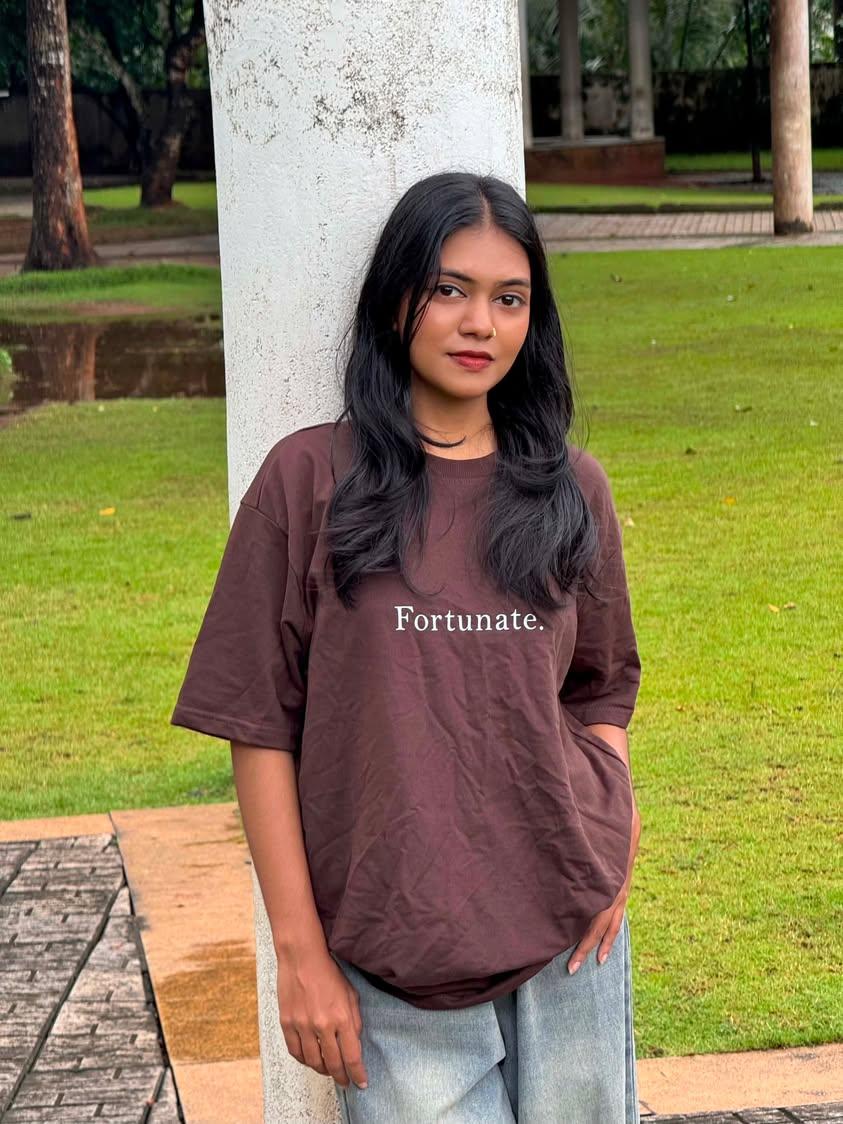 Fortunate Premium Unisex Oversized Tee - Dressthetic