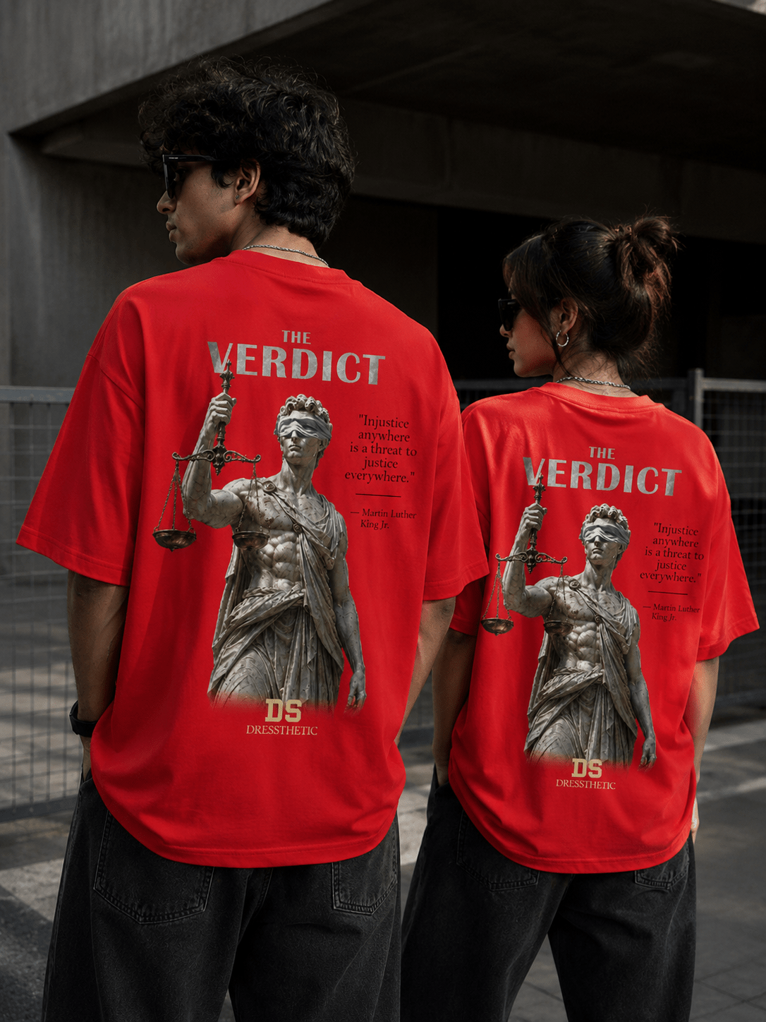 Injustice Oversized Tee - Dressthetic