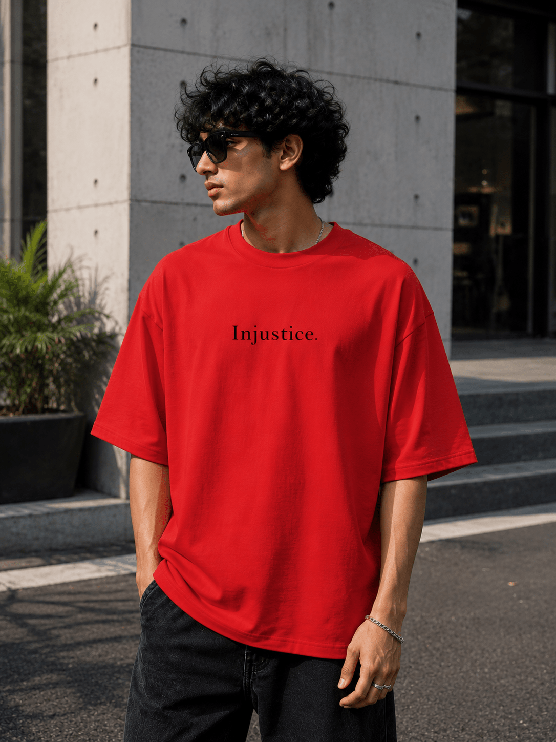 Injustice Oversized Tee - Dressthetic
