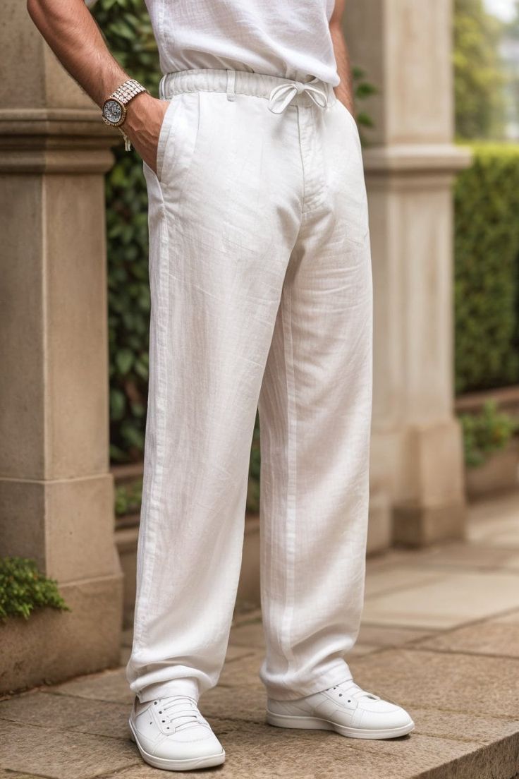 Mediterranean Breeze Linen Pant - Dressthetic
