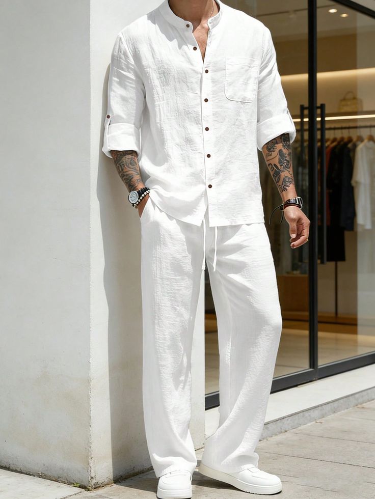 Mediterranean Breeze Linen Pant - Dressthetic