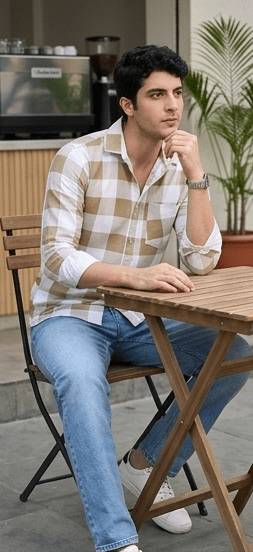 Olive Plaid Shirt - Dressthetic