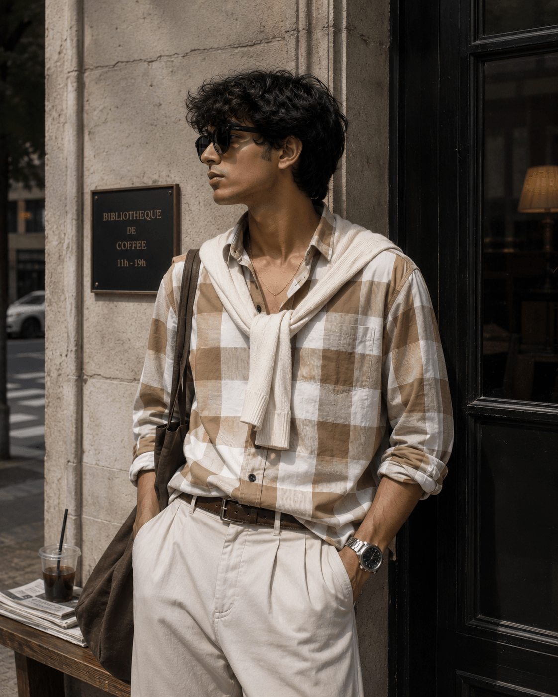 Olive Plaid Shirt - Dressthetic
