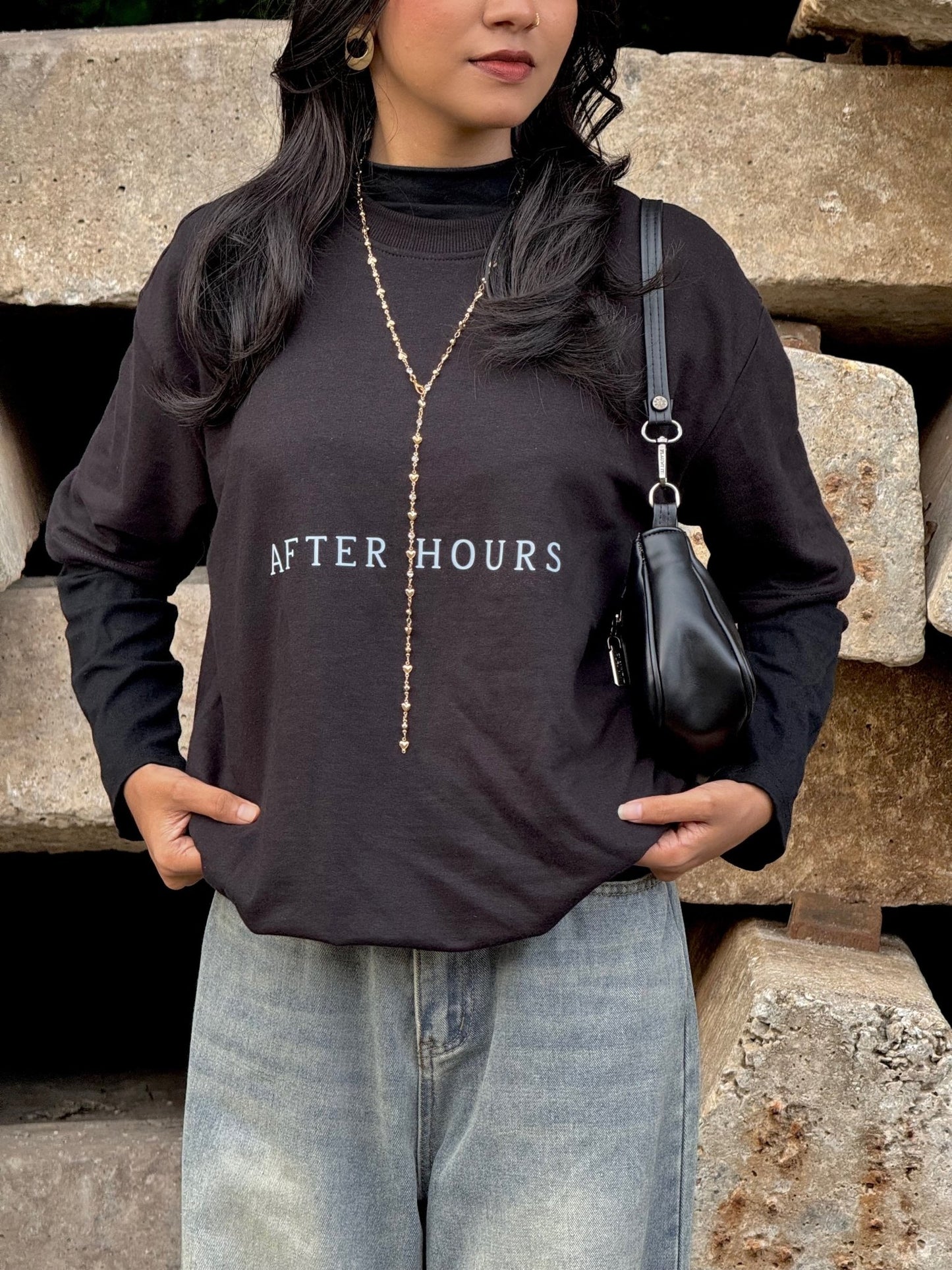 THE AFTER HOURS OVERSIZED TEE - Dressthetic
