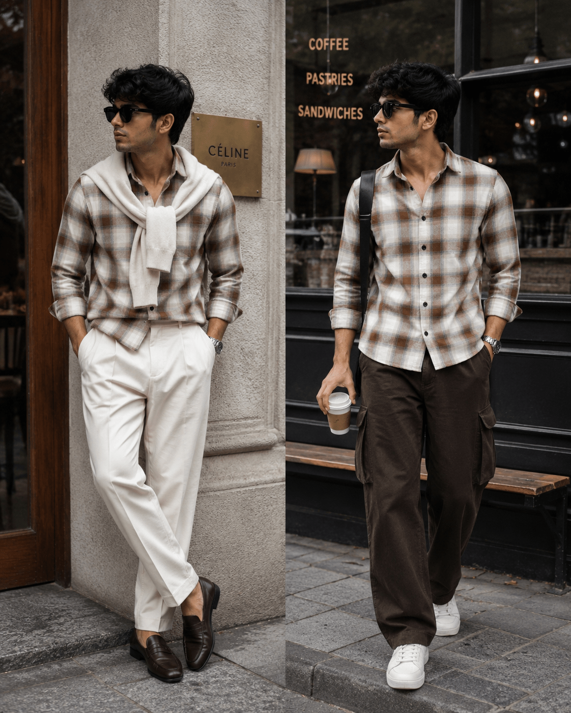 The Earth-Tone Plaid Shirt - Dressthetic