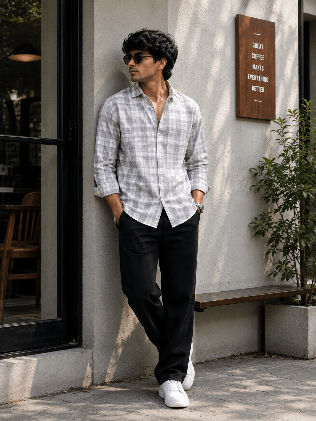 The Morning Mist Plaid Shirt - Dressthetic