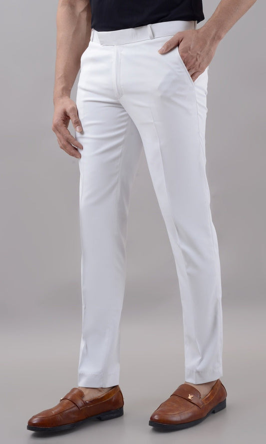 The Pristine Zenith: Mid - Rise Architectural Formal Trouser - Dressthetic