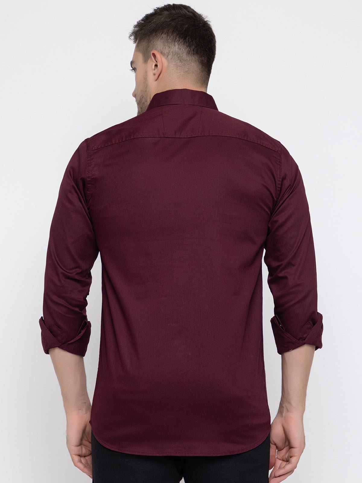 The Sovereign Burgundy Foundation Shirt: Timeless Precision - Dressthetic