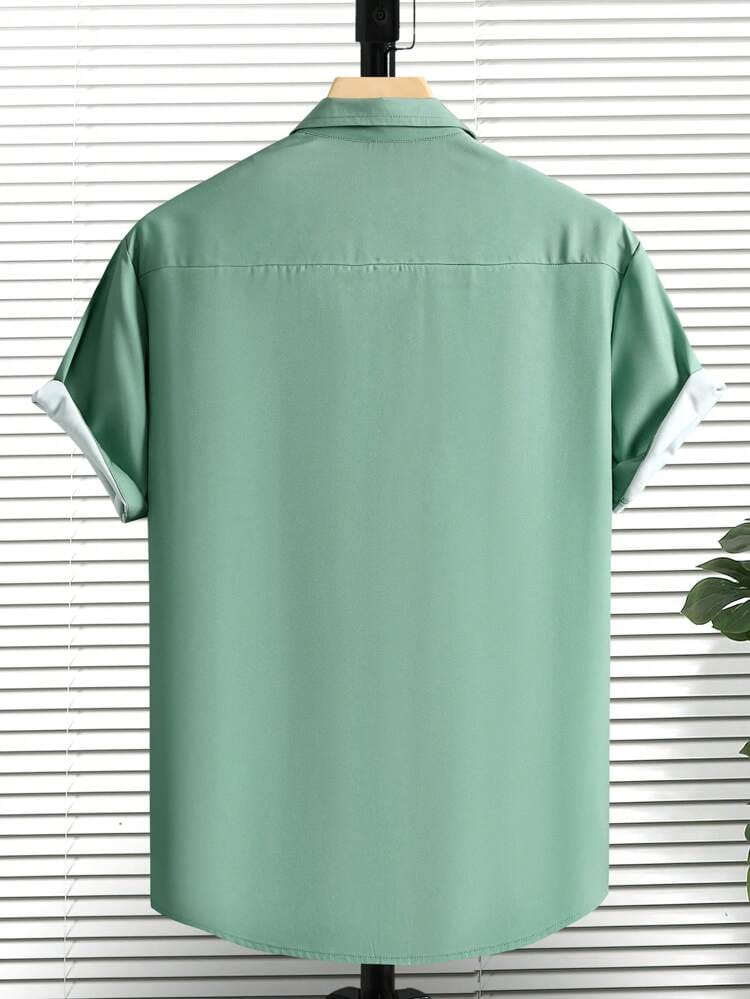 The Verdant Botanical Tailored Casual Shirt: A Study in Modern Refinement - Dressthetic