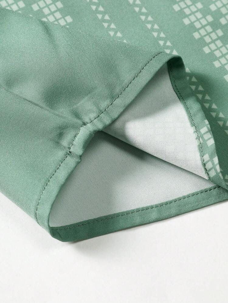 The Verdant Botanical Tailored Casual Shirt: A Study in Modern Refinement - Dressthetic