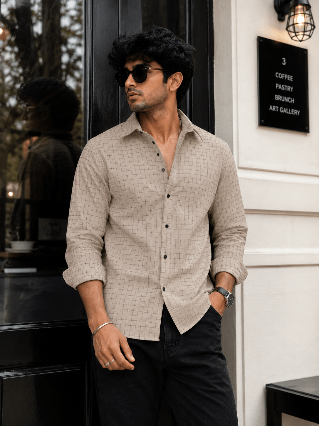 Urban Grid Shirt - Dressthetic