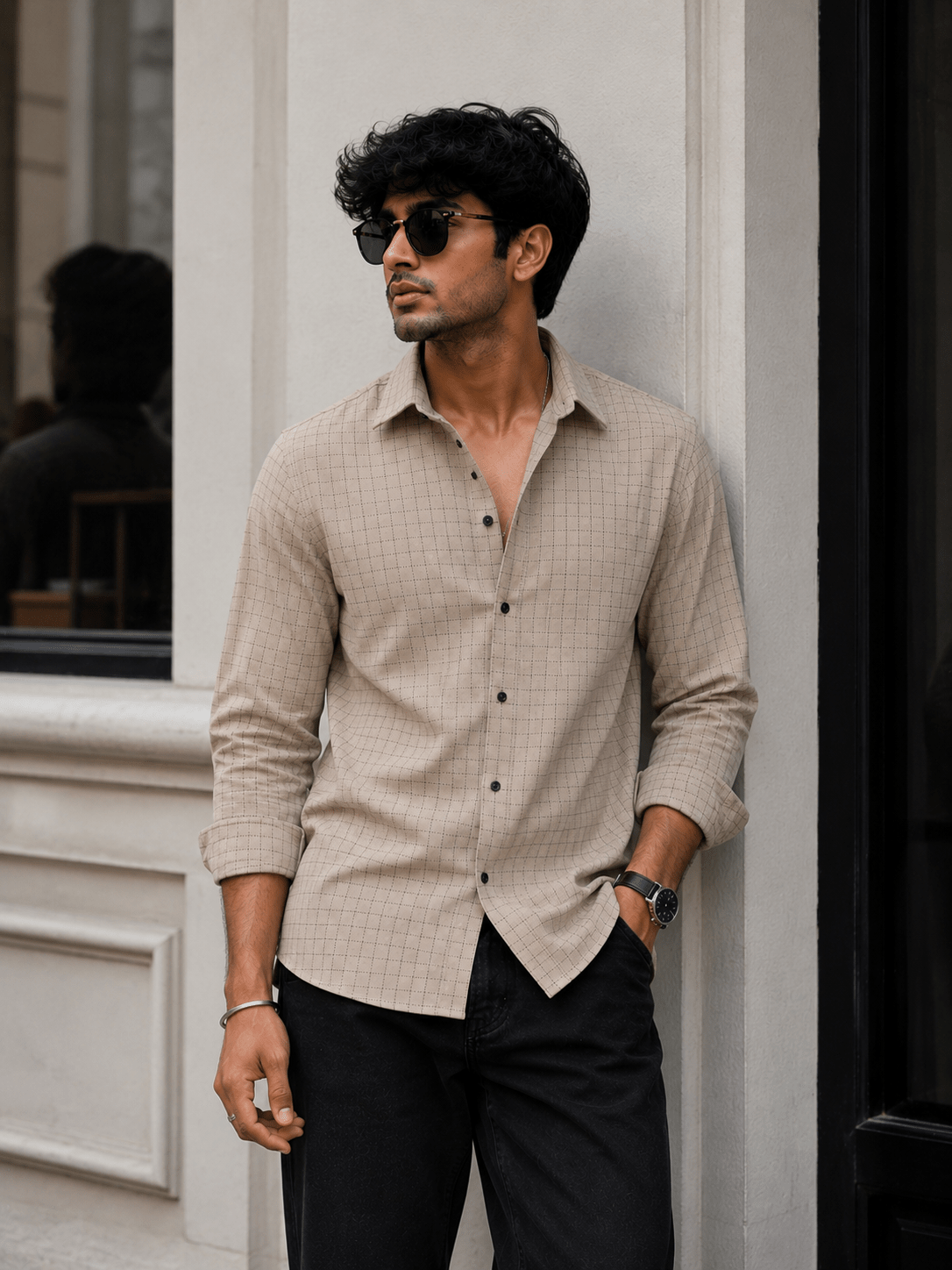 Urban Grid Shirt - Dressthetic