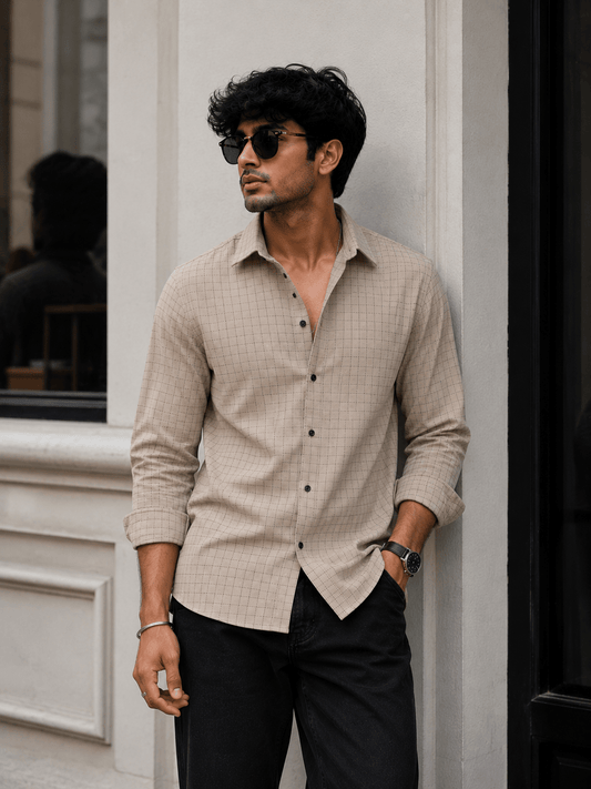 Urban Grid Shirt - Dressthetic