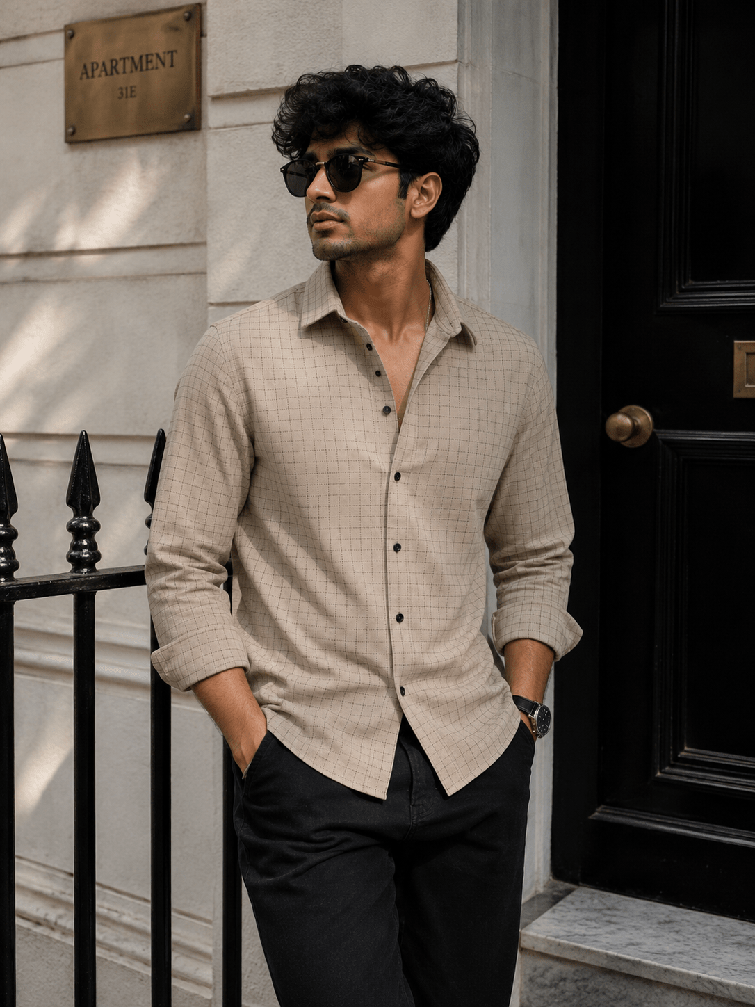 Urban Grid Shirt - Dressthetic
