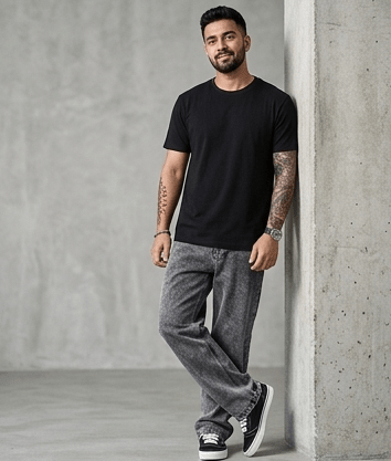 Urban Shadow Straight Fit Jeans - Dressthetic